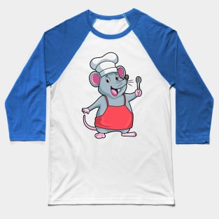 Rat as Chef with Cooking apron & Wooden spoon Baseball T-Shirt